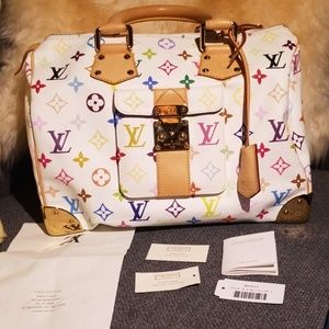 New Unused Louis Vuitton Speedy 30 multicolor